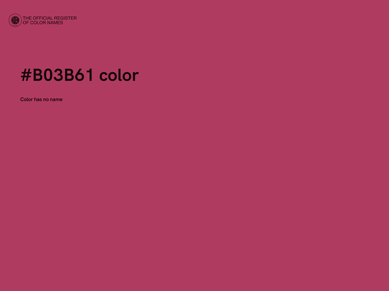 #B03B61 color image