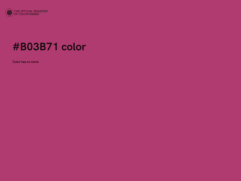 #B03B71 color image