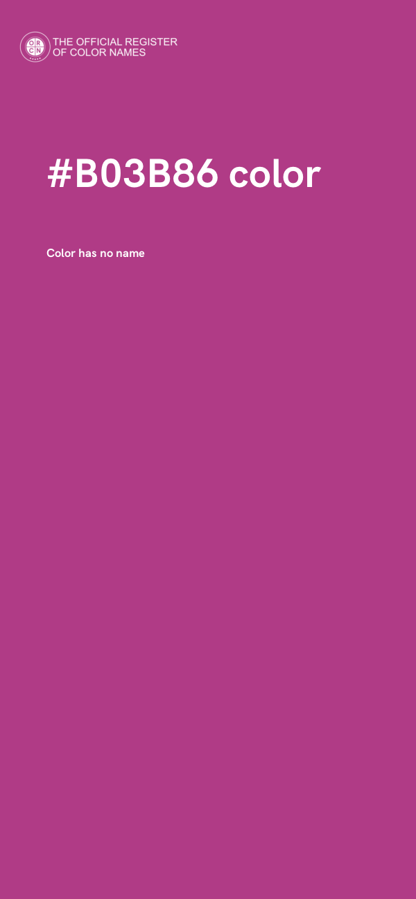 #B03B86 color image