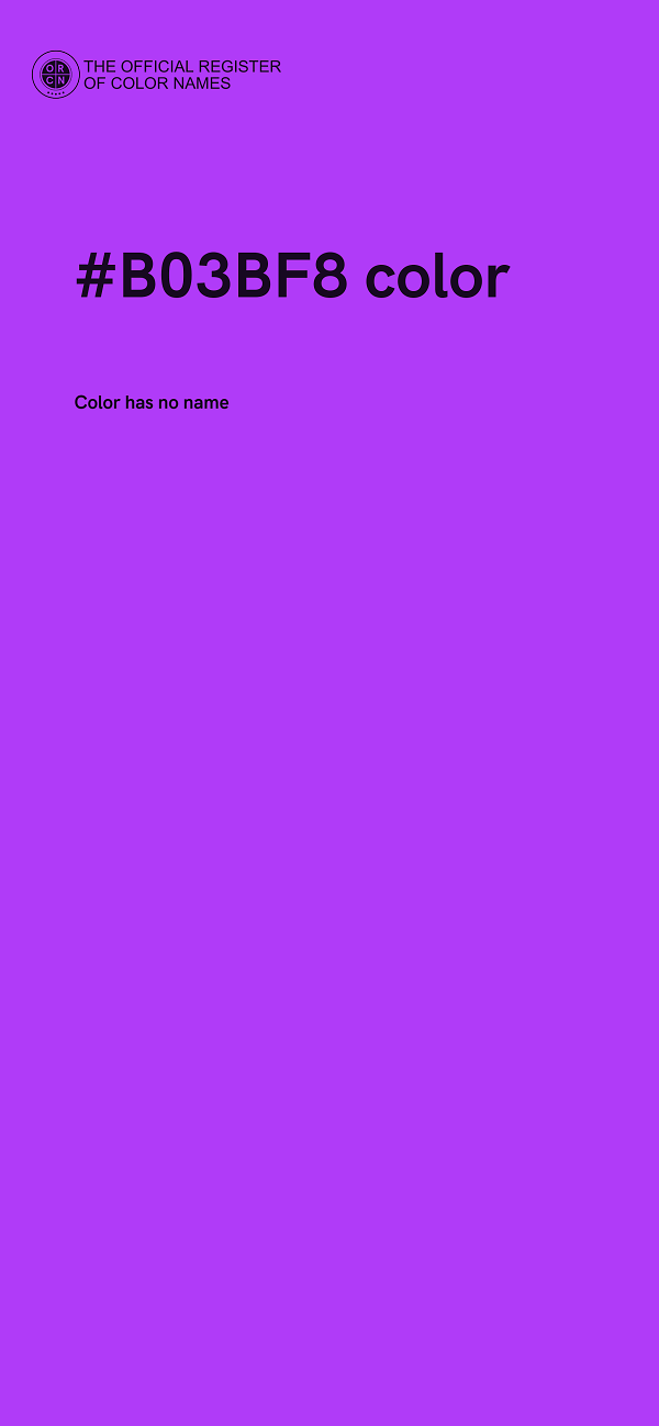 #B03BF8 color image