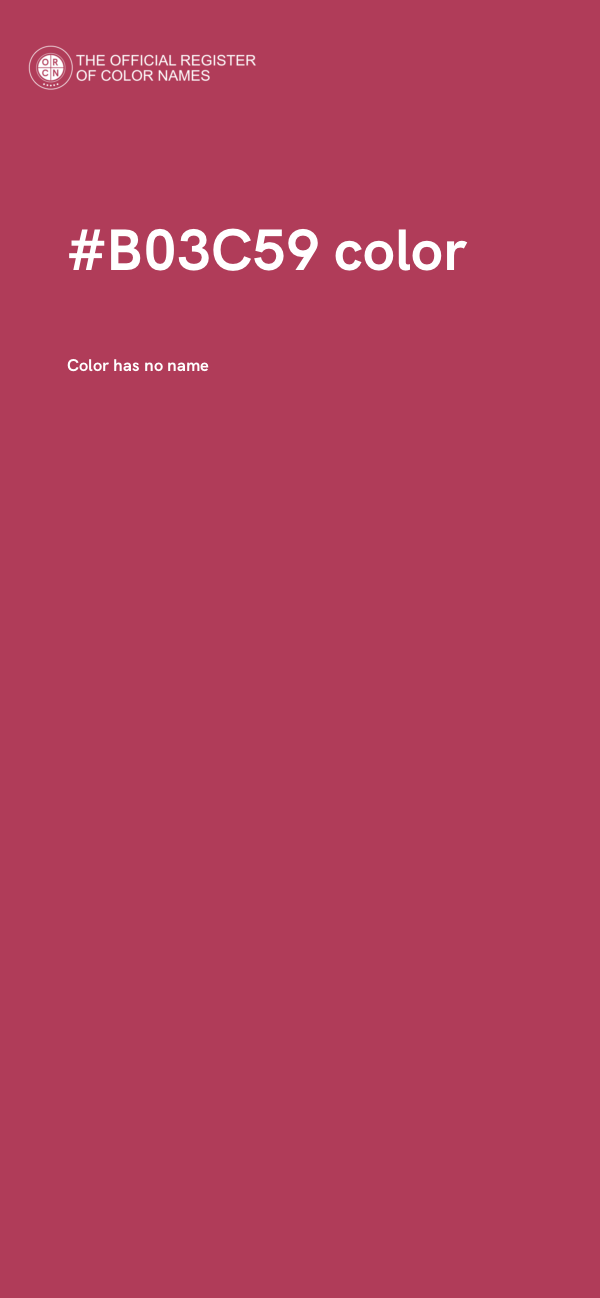 #B03C59 color image