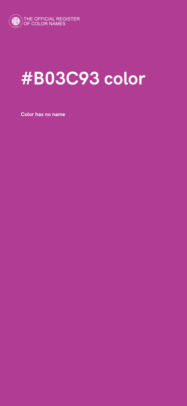 #B03C93 color image