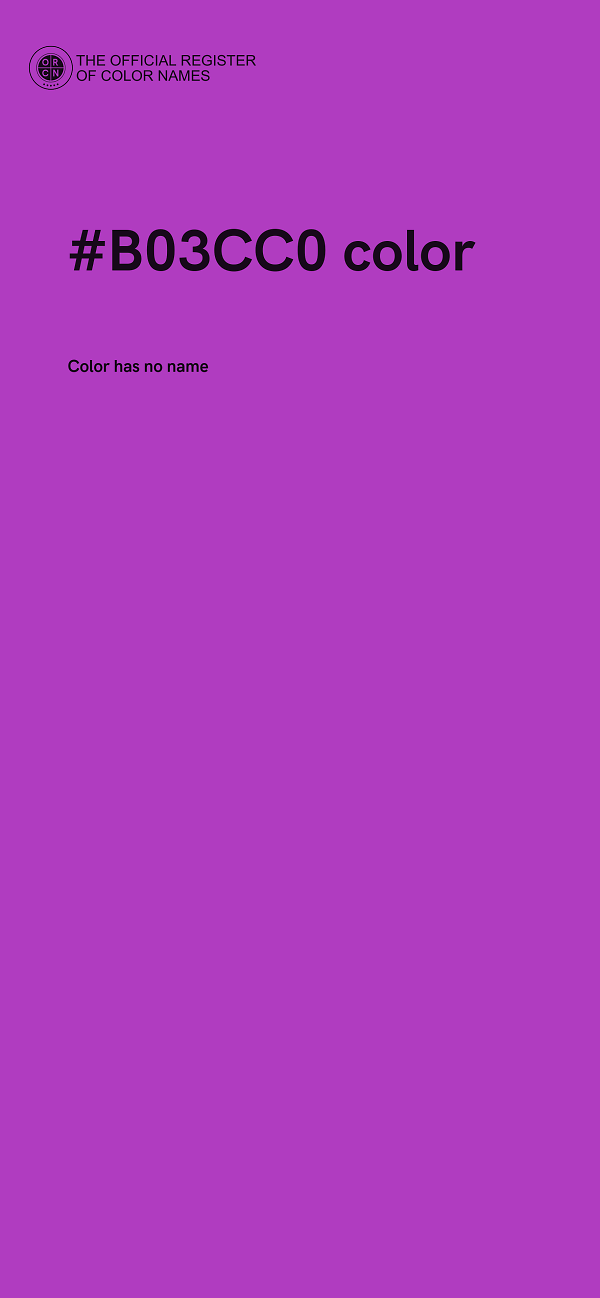 #B03CC0 color image