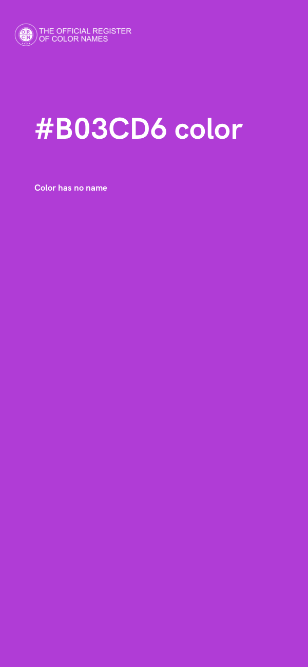#B03CD6 color image