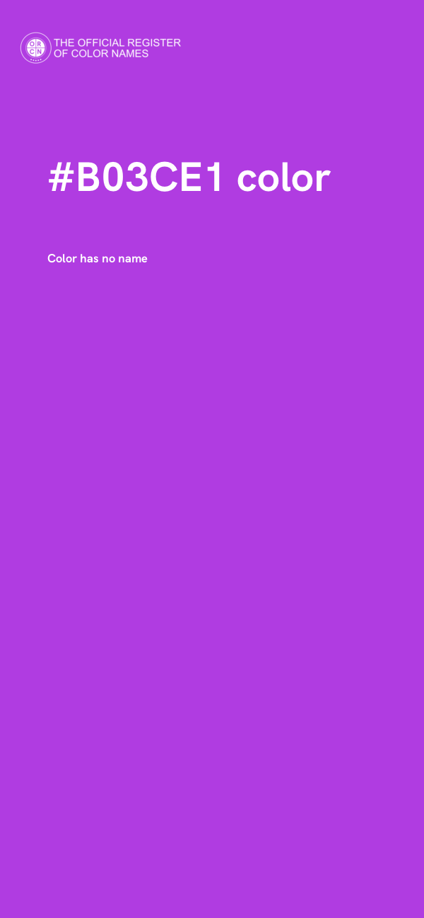#B03CE1 color image