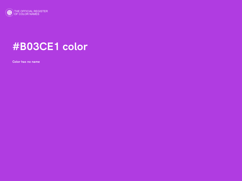 #B03CE1 color image
