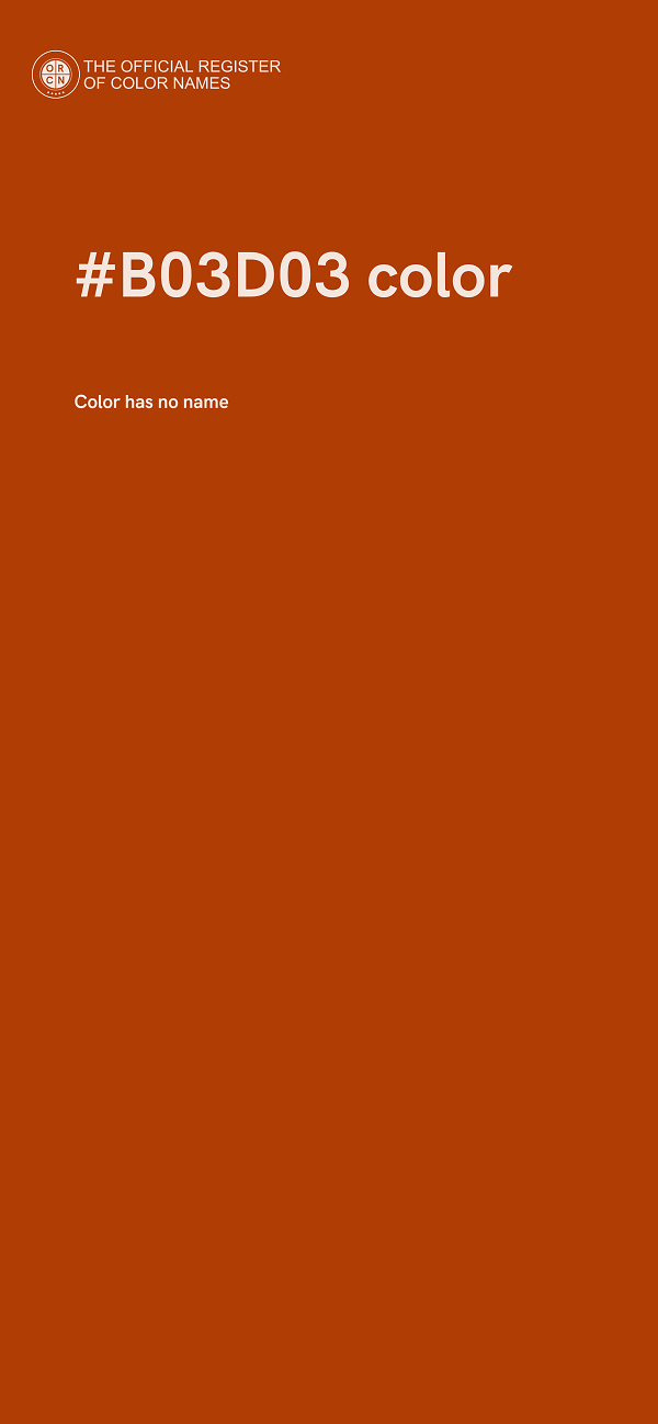 #B03D03 color image