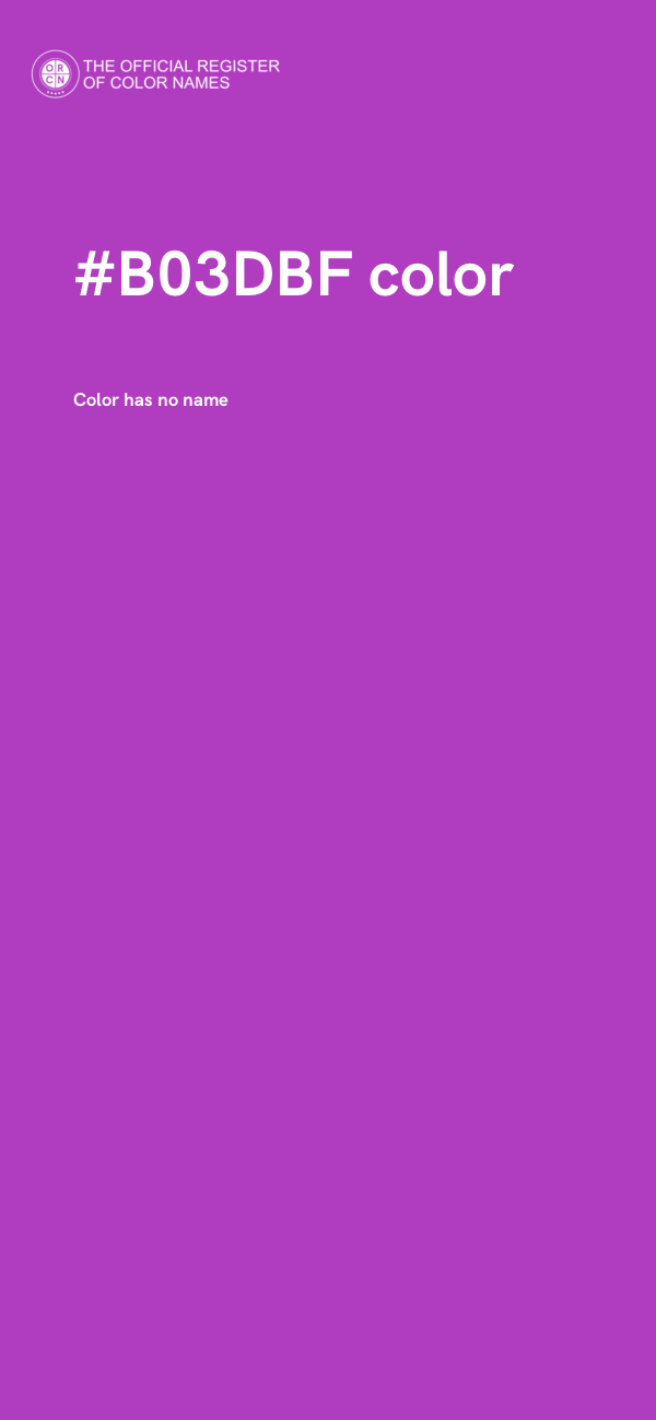 #B03DBF color image