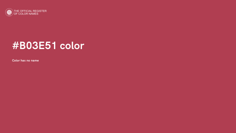 #B03E51 color image