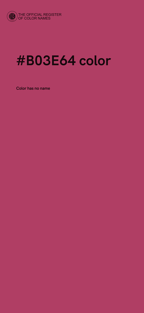 #B03E64 color image