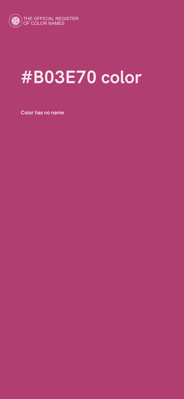 #B03E70 color image