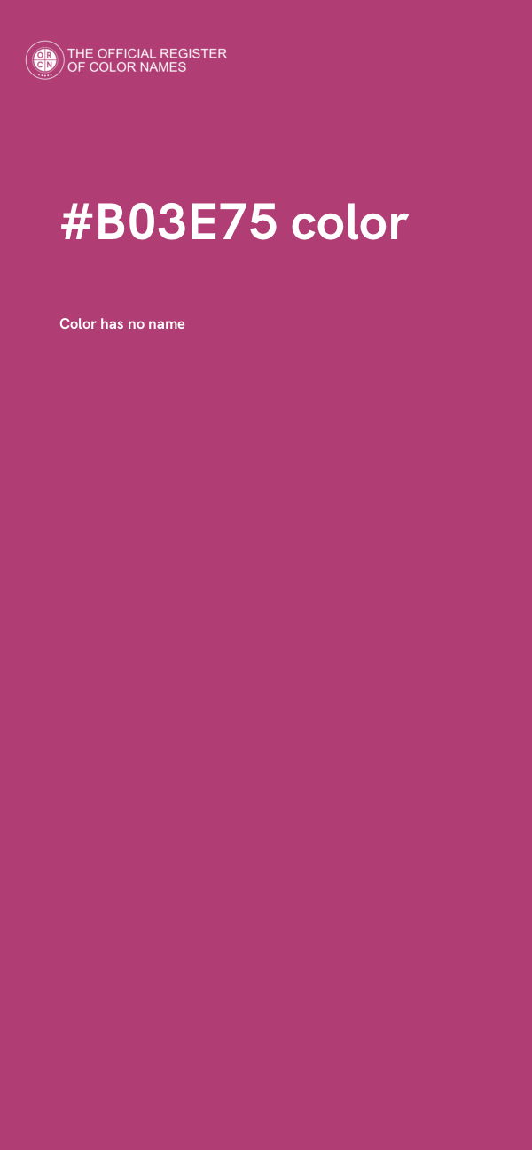 #B03E75 color image