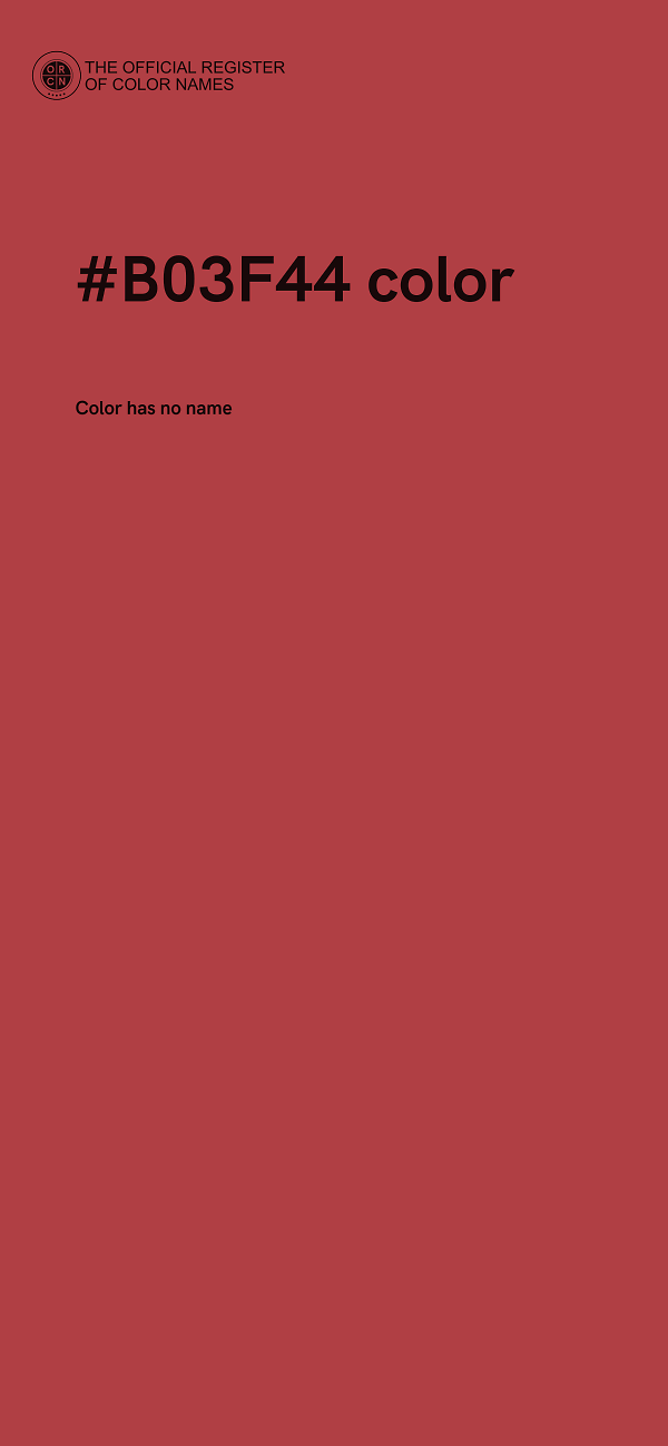 #B03F44 color image