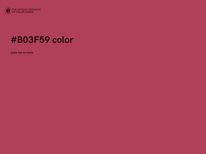 #B03F59 color image