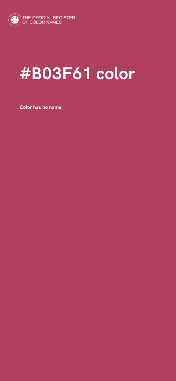 #B03F61 color image