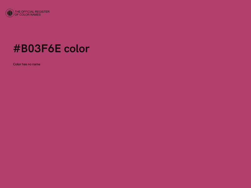 #B03F6E color image