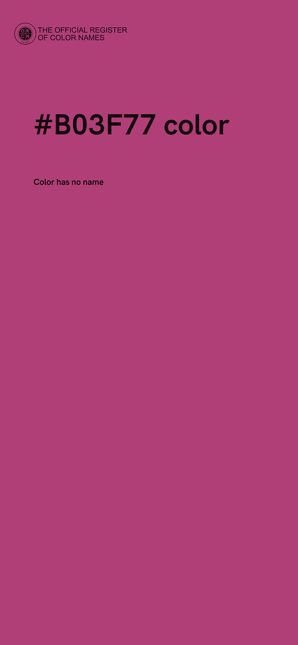 #B03F77 color image