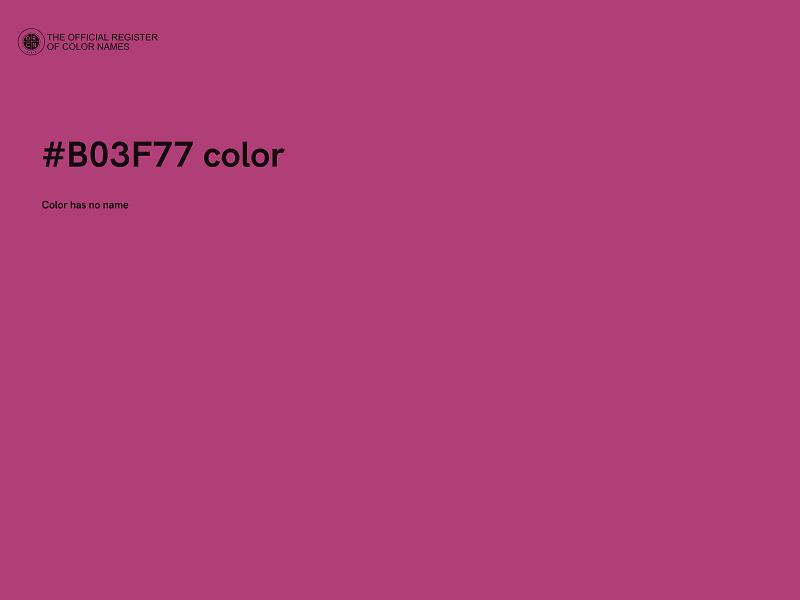 #B03F77 color image