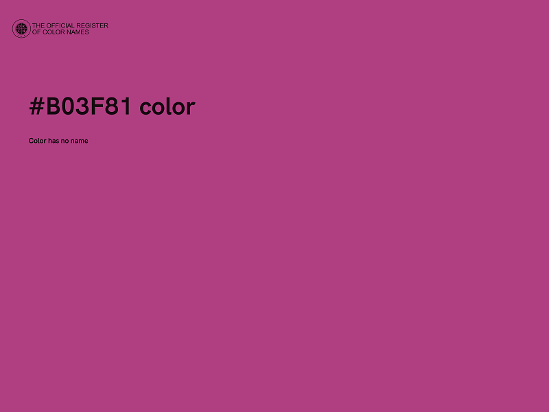 #B03F81 color image