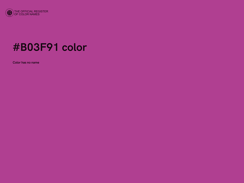 #B03F91 color image