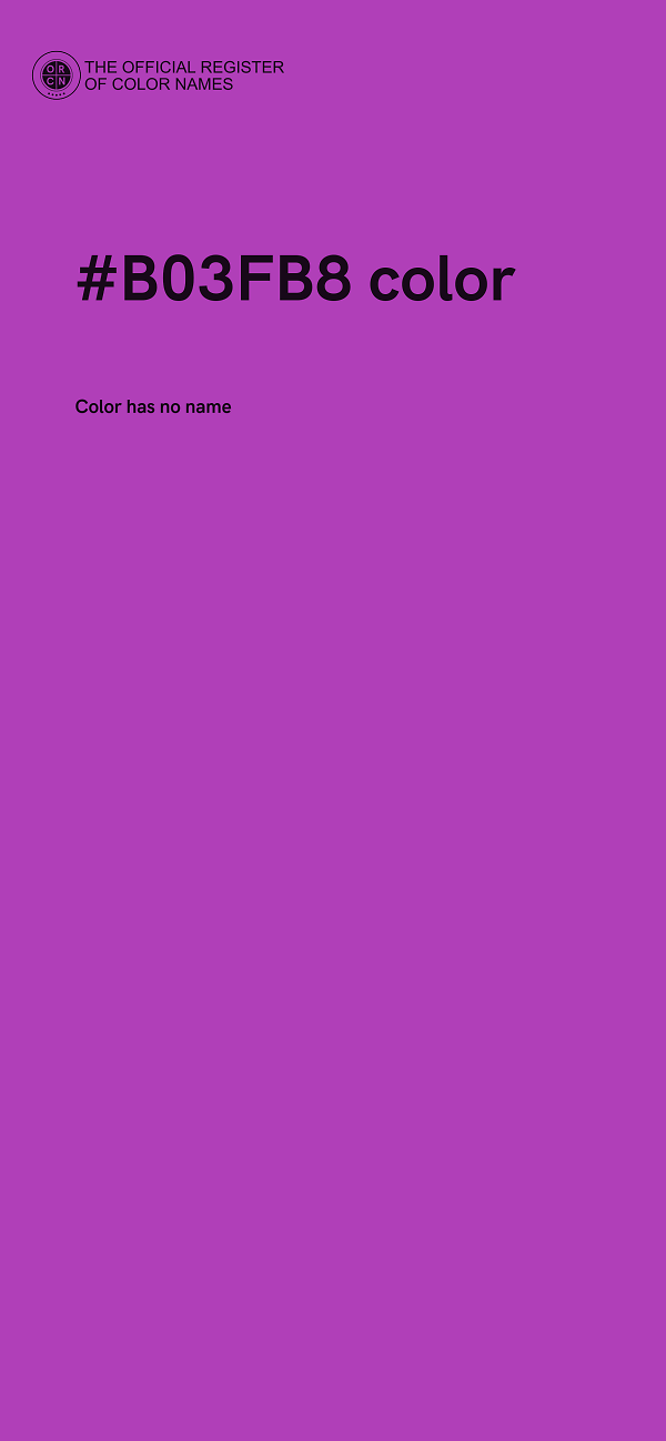 #B03FB8 color image