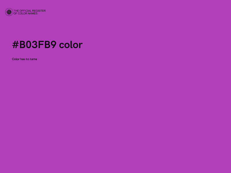 #B03FB9 color image