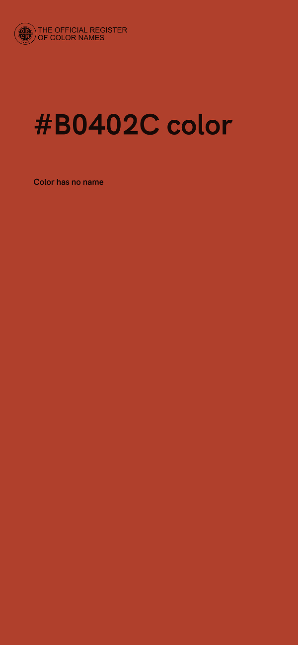 #B0402C color image