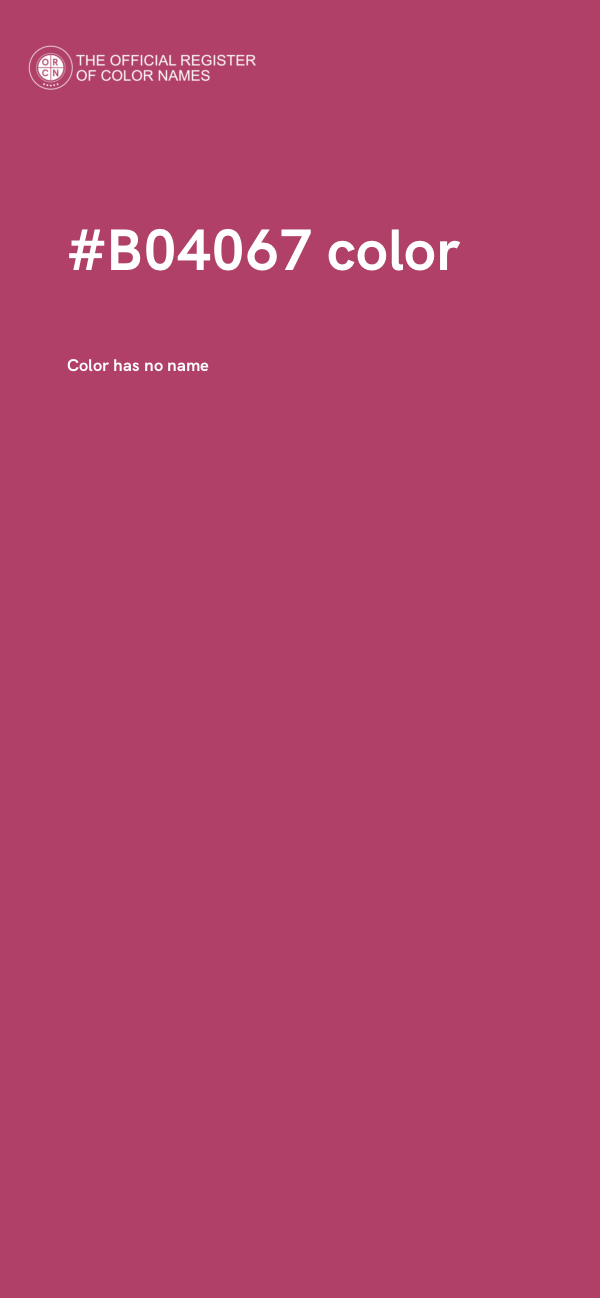 #B04067 color image