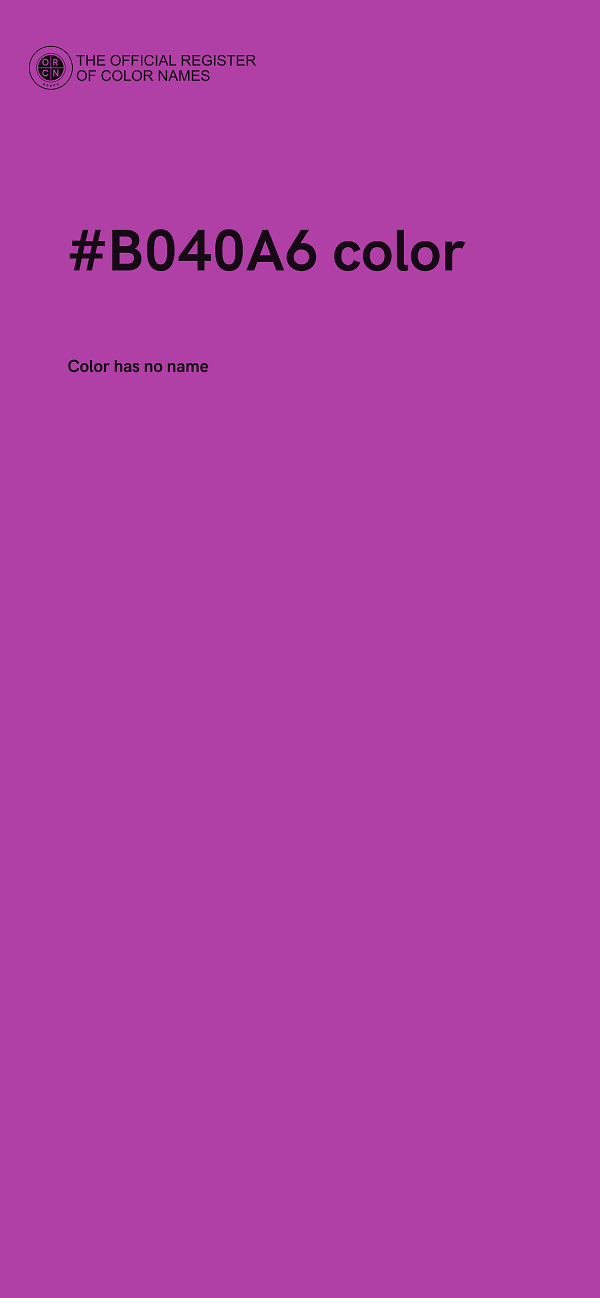 #B040A6 color image