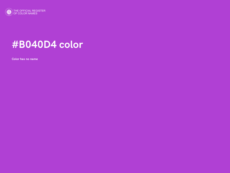 #B040D4 color image
