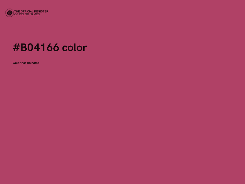 #B04166 color image