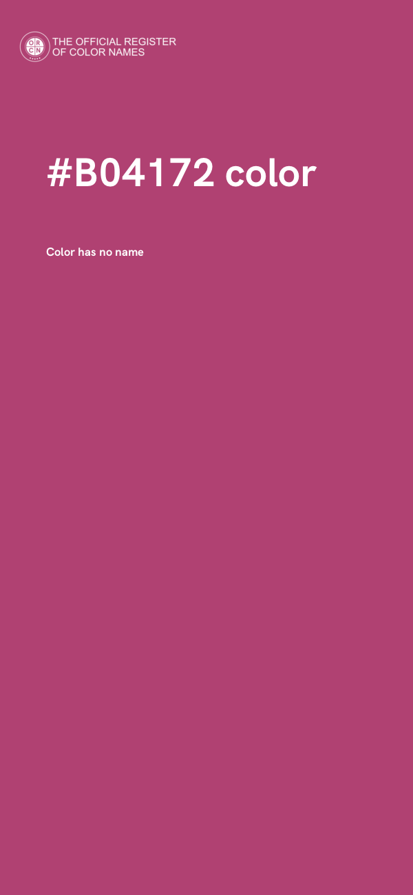 #B04172 color image