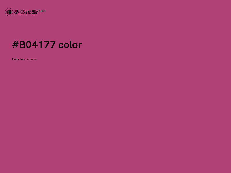 #B04177 color image