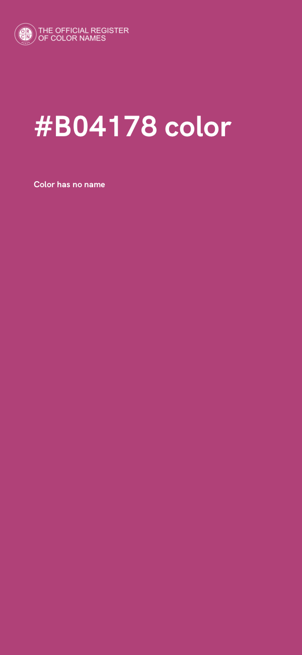 #B04178 color image