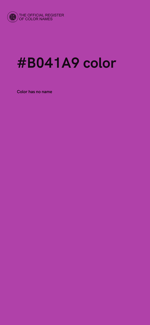 #B041A9 color image