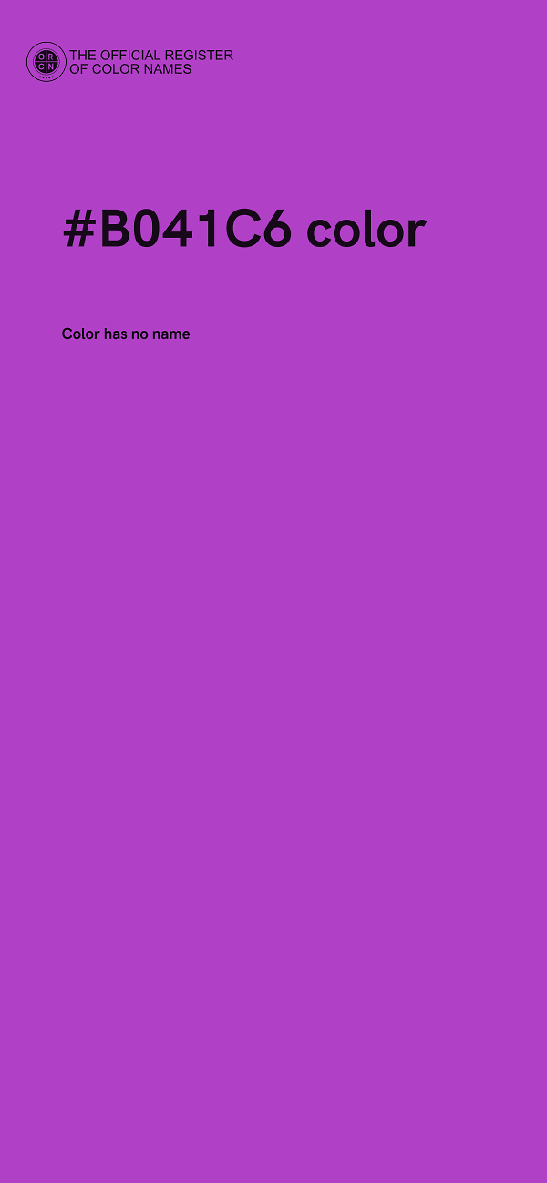 #B041C6 color image