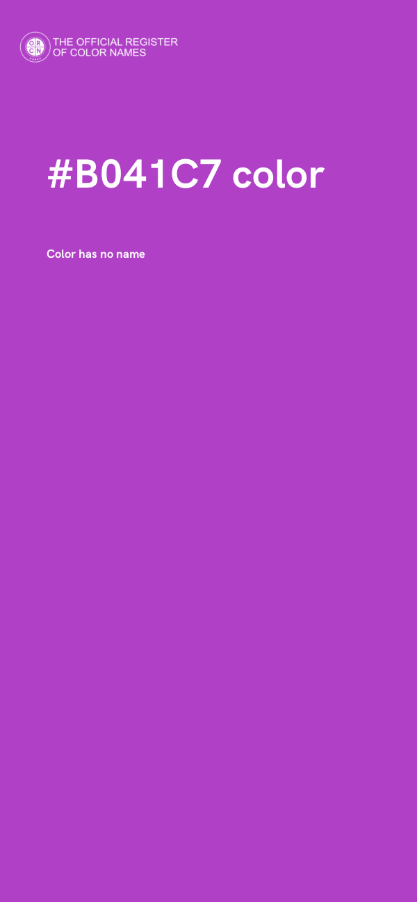 #B041C7 color image