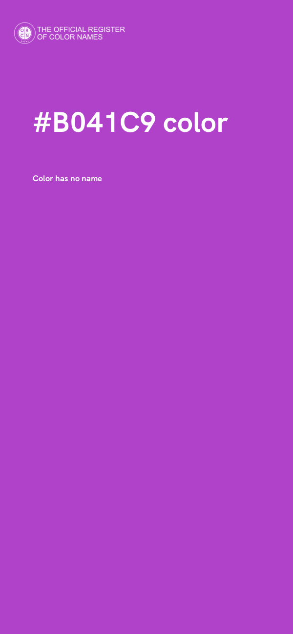 #B041C9 color image