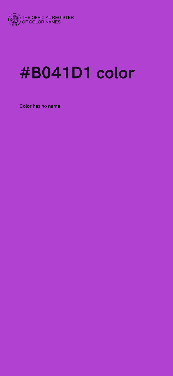 #B041D1 color image