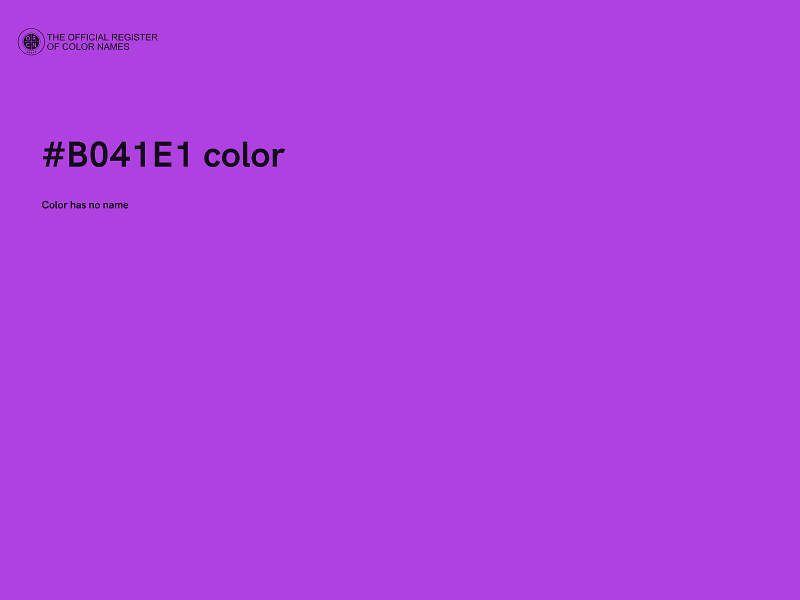 #B041E1 color image