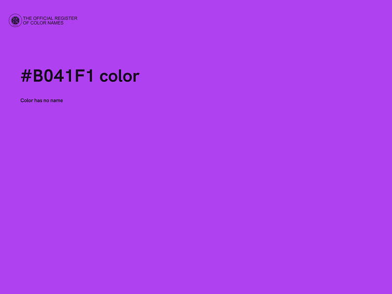 #B041F1 color image