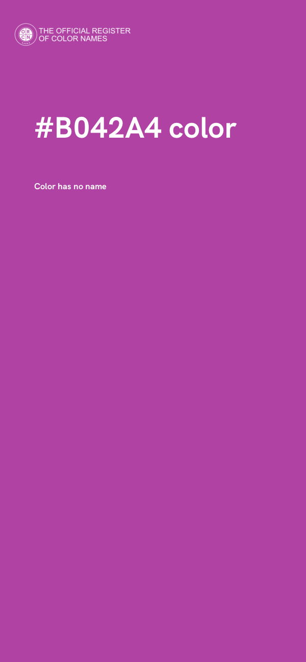#B042A4 color image
