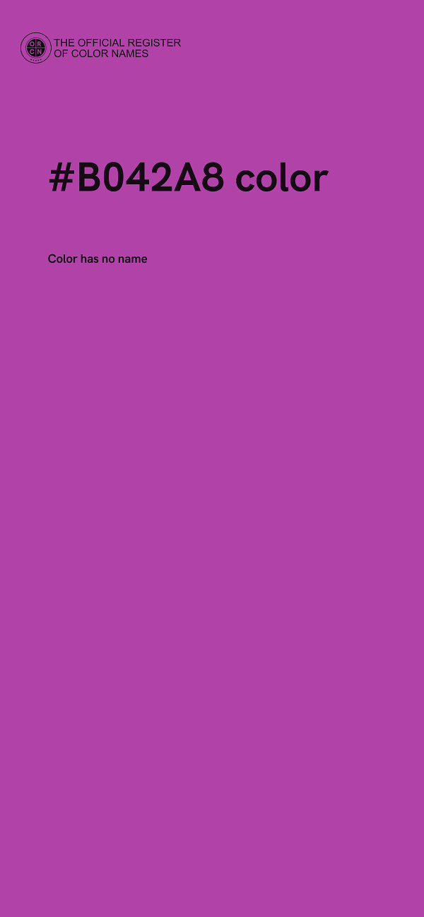 #B042A8 color image