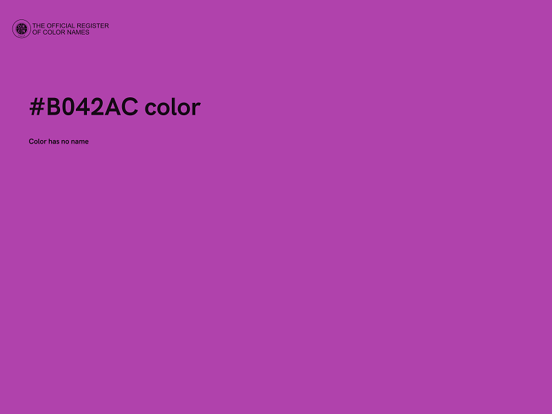 #B042AC color image