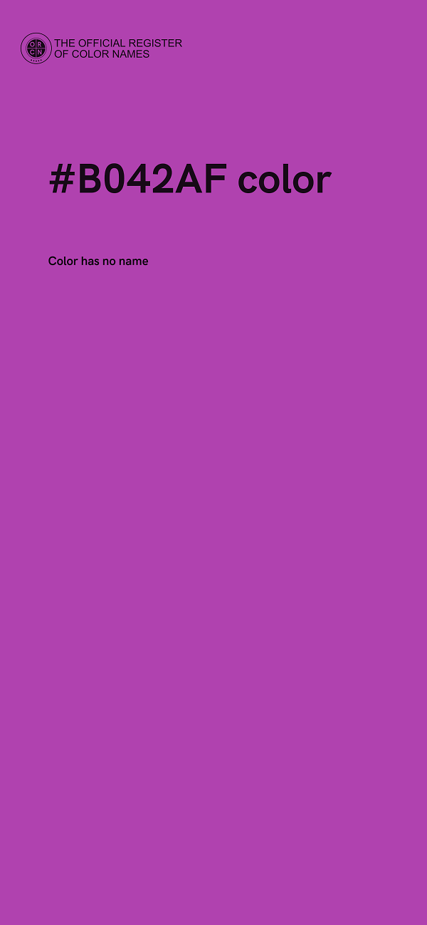 #B042AF color image