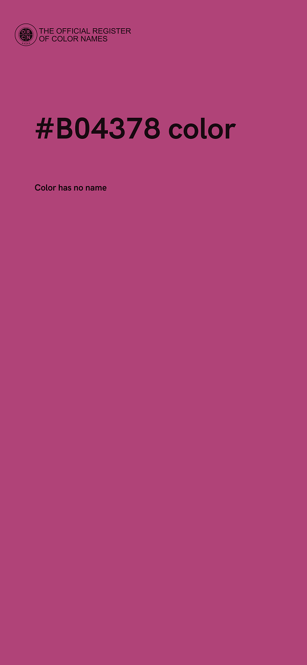 #B04378 color image