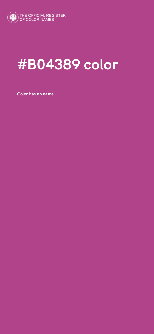 #B04389 color image