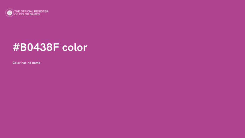 #B0438F color image