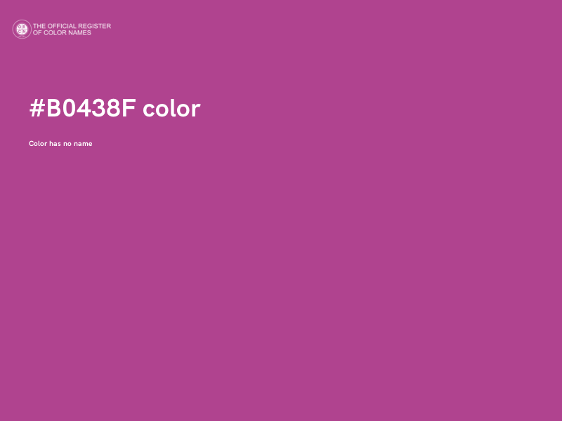 #B0438F color image