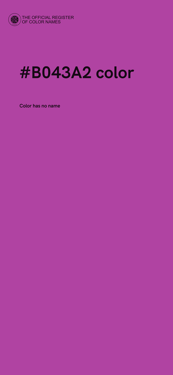 #B043A2 color image